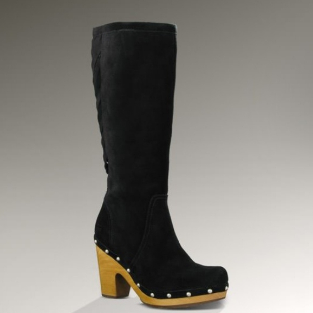NEW Stylish UGG Rumer Black Suede Knee-High Boots